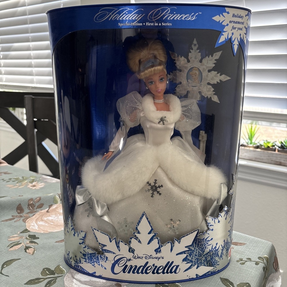 Mattel Holiday Princess Cinderella Doll - White and Silver